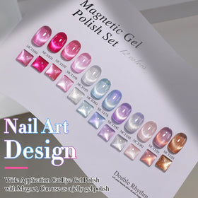 Double Rhythm application in use with brush painting nail benefit: beginner-friendly thin coats