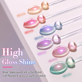 Double Rhythm step-by-step application on nails showing neat professional finish