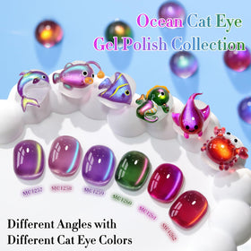 Double Rhythm six Aurora Galaxy Burgundy bottles lined up highlighting coordinated magnetic finishes
