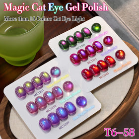 Double Rhythm magnet held over wet polish demonstrating cat eye reflection for dramatic nail art
