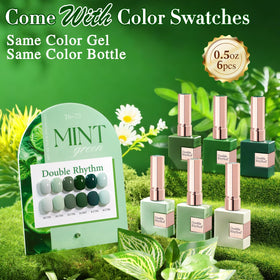 Double Rhythm bottle close-up label highlighting 15ml size and easy application benefit
