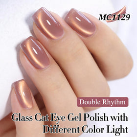Double Rhythm bottle close-up highlighting label and precise brush for neat application