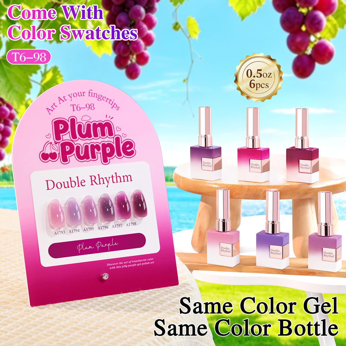 Double Rhythm bottle closeup highlighting brush and smooth flow for easy application