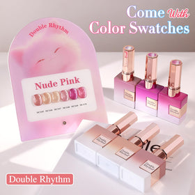 Double Rhythm label close-up highlighting product name and easy identification benefit