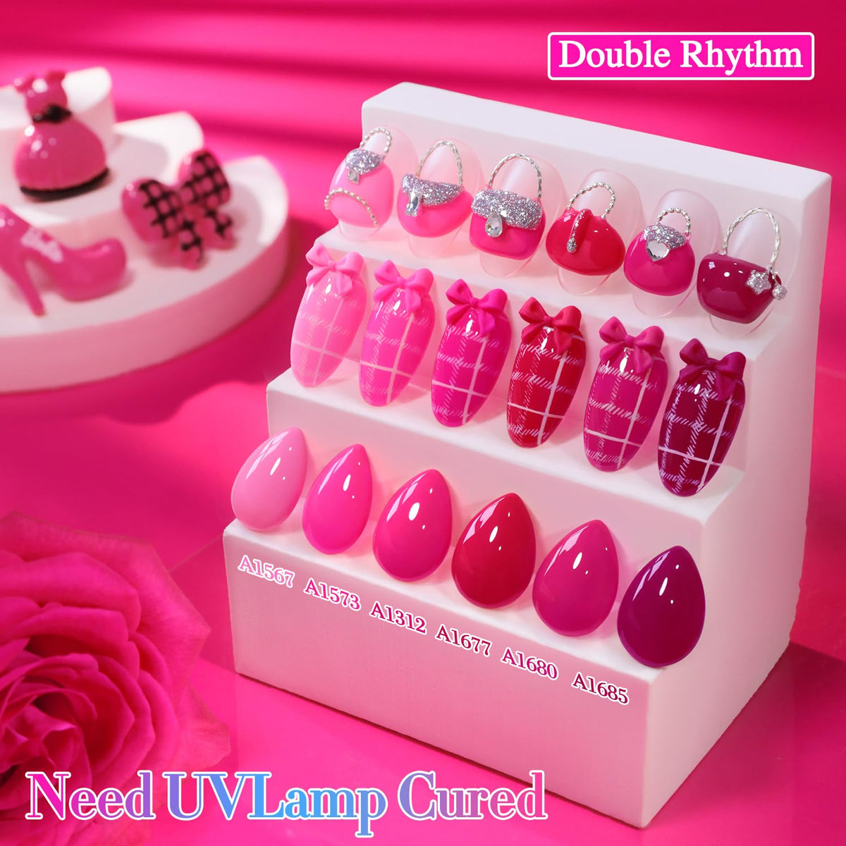 Double Rhythm brush applying color demonstrating smooth, even application