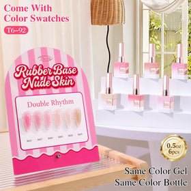 Double Rhythm brush stroke showing jelly nude pink texture and smooth coverage