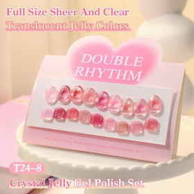 Double Rhythm base top and builder gels displayed for complete system
