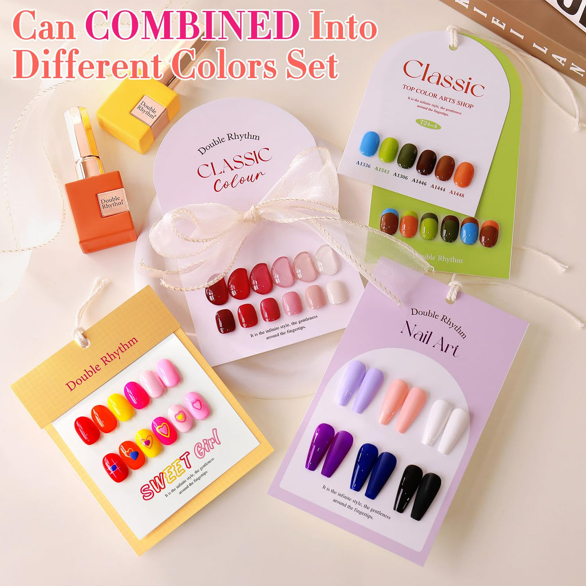 Double Rhythm builder gel being applied to nail providing added strength