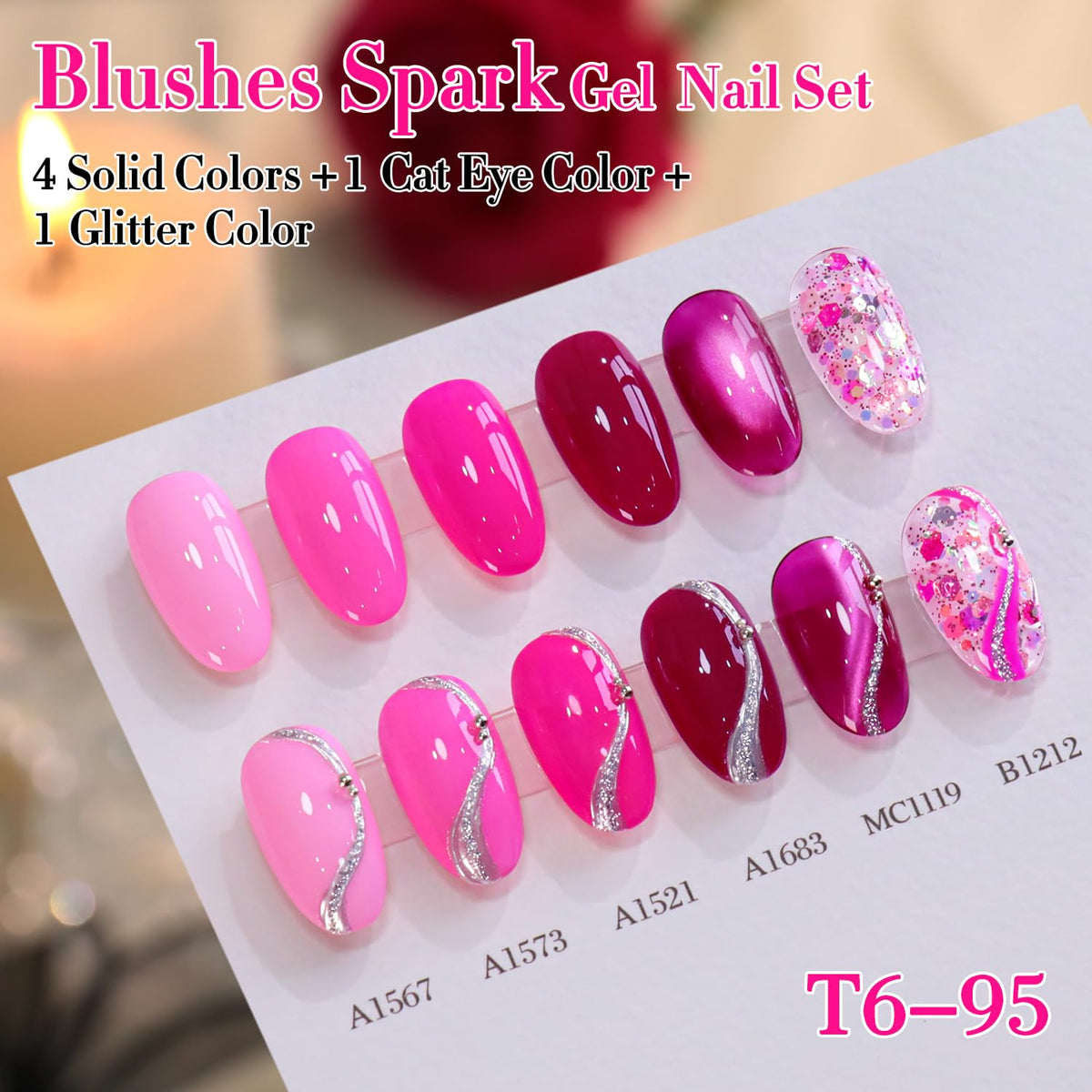 Double Rhythm cat-eye magnet effect creating a luminous stripe for dramatic nail accents
