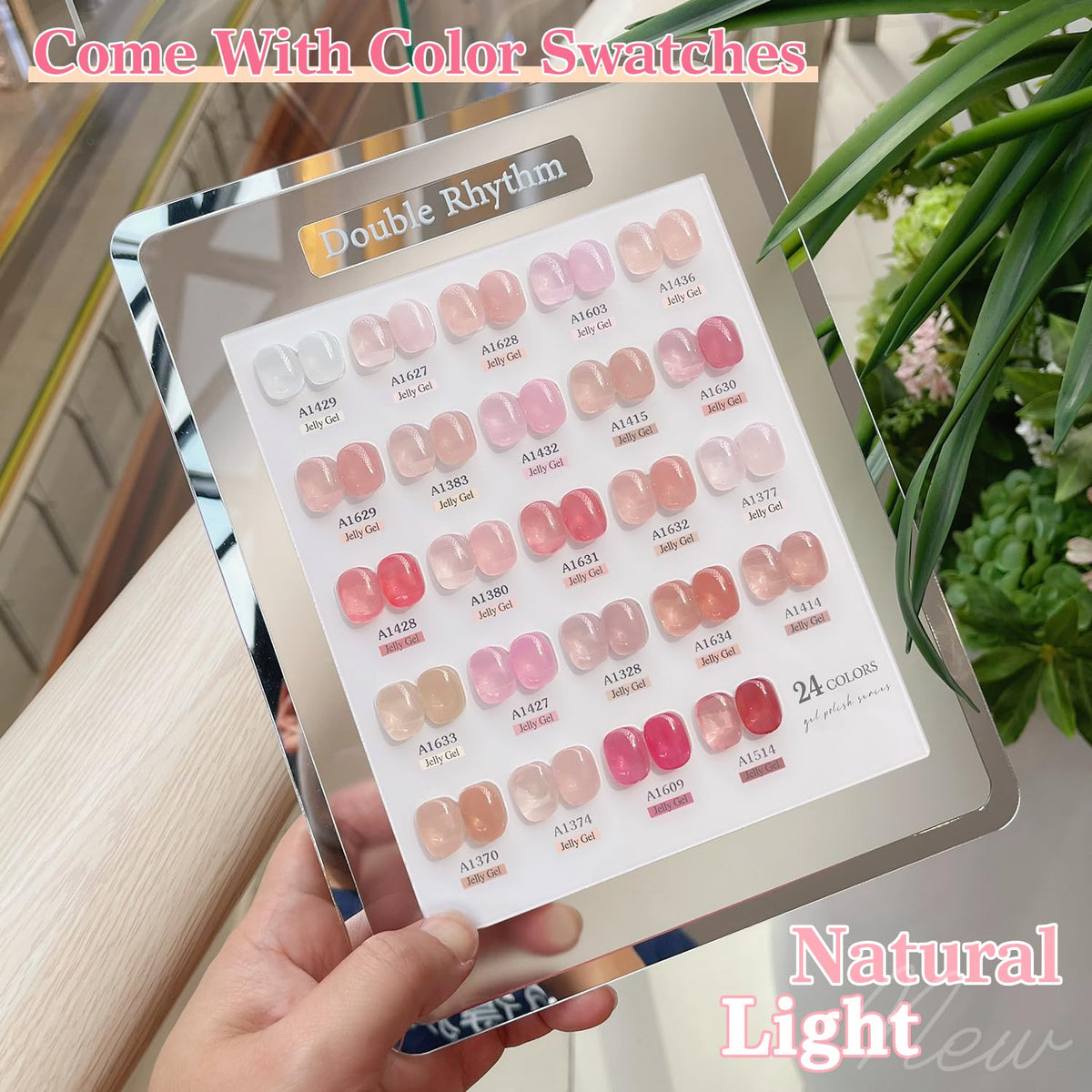 Double Rhythm brush stroke showing gel texture for smooth application