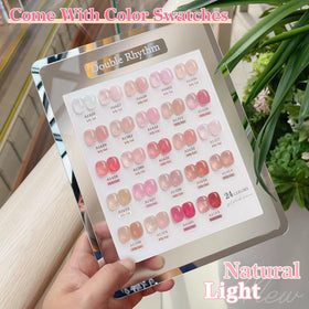 Double Rhythm brush stroke showing gel texture for smooth application