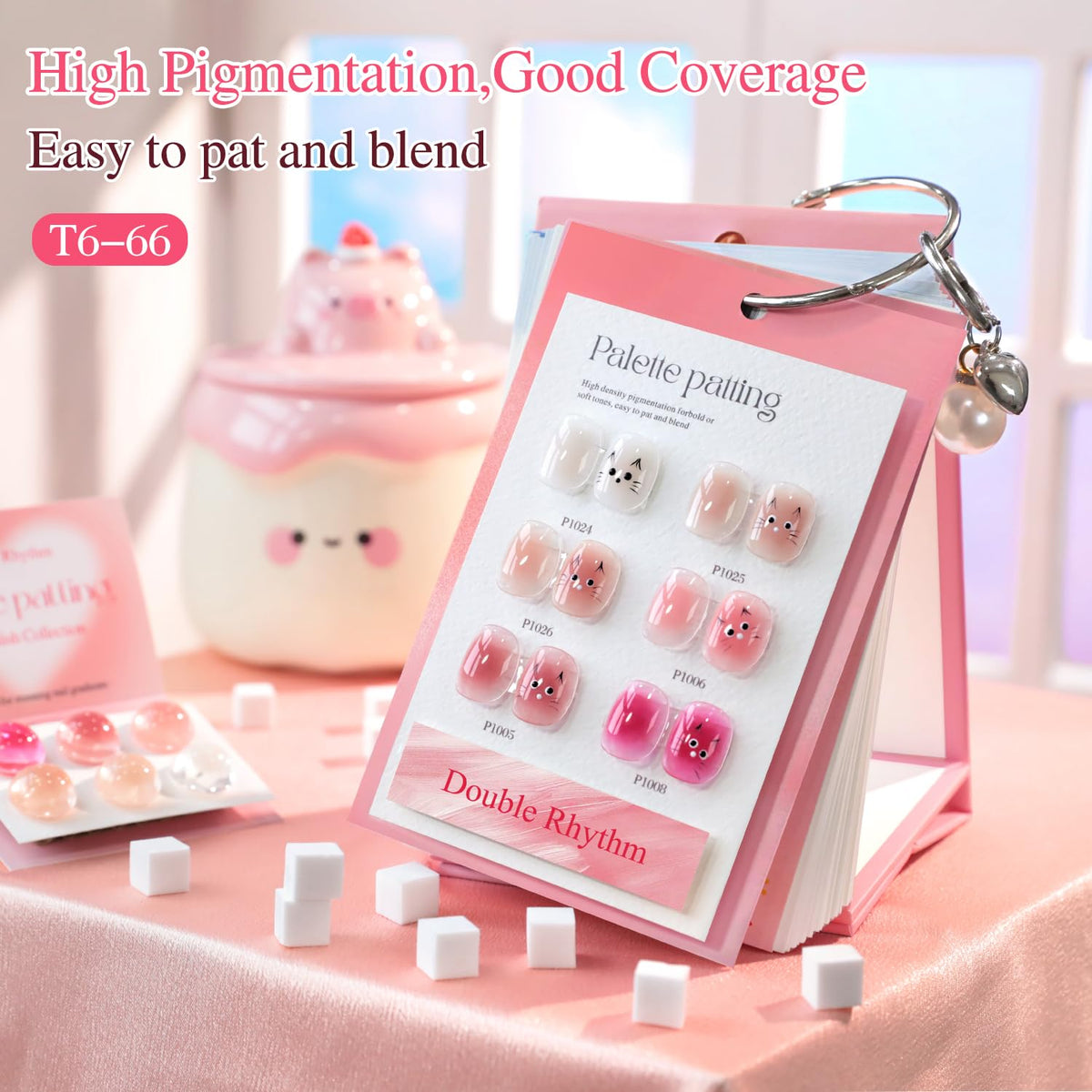 Double Rhythm cuticle pusher and tools arranged for clean nail prep