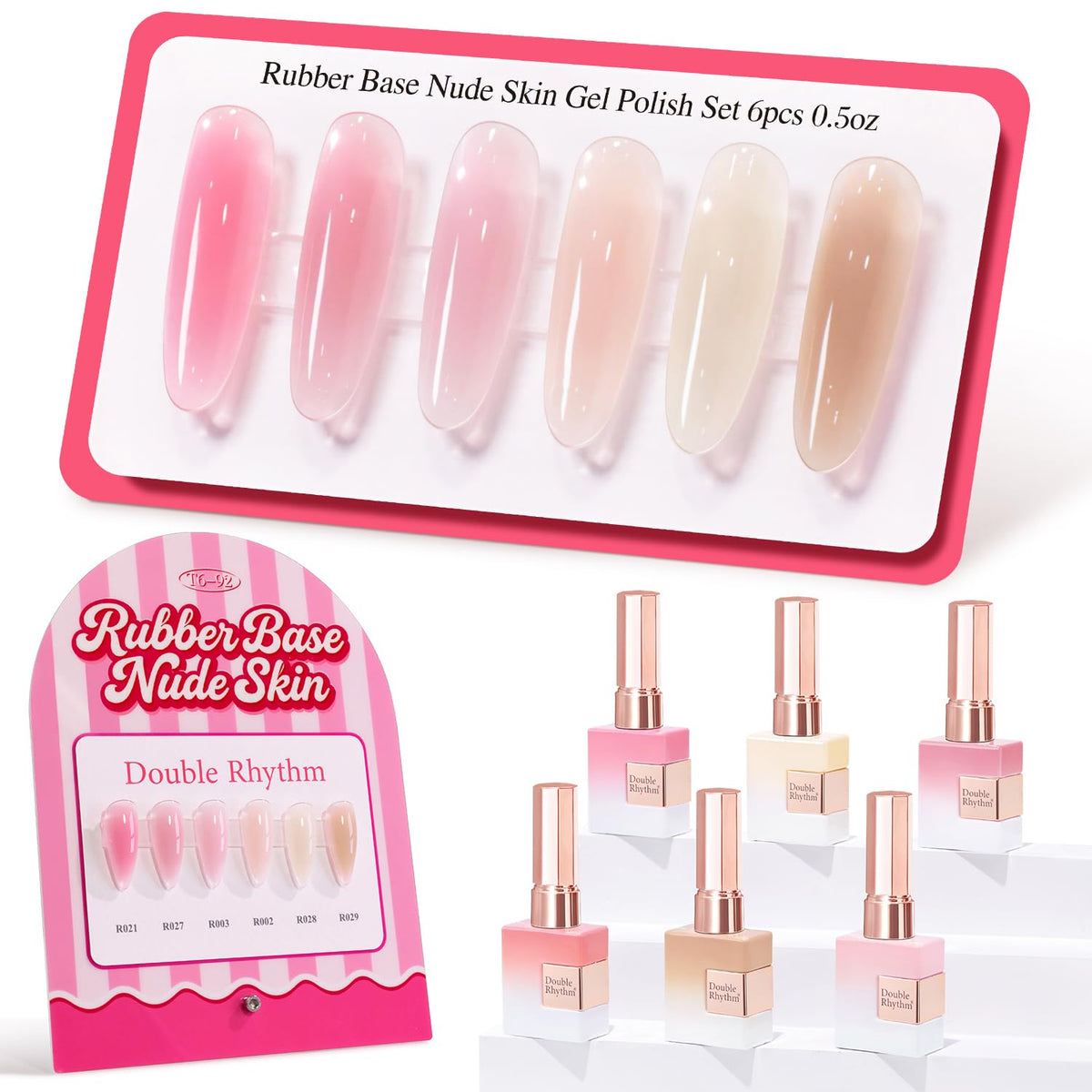 Double Rhythm front packaging showing six 15ml bottles and compact kit benefit