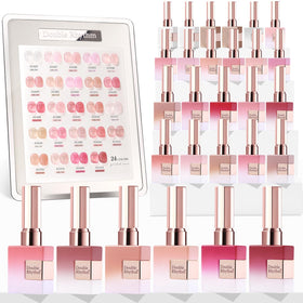 Double Rhythm front packaging showing entire jelly sheer collection and convenience