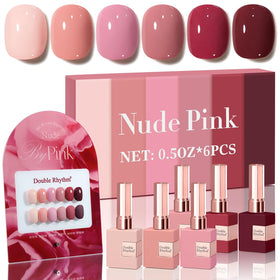 Double Rhythm front packaging showing six 15ml bottles and coordinated palette benefit