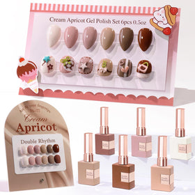 Double Rhythm front packaging showing six 15ml bottles and neutral palette benefit
