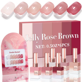 Double Rhythm front packaging showing six jelly-translucent bottles for easy selection