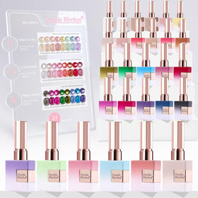 Double Rhythm front packaging showing 28-piece kit and bottle labels for easy identification