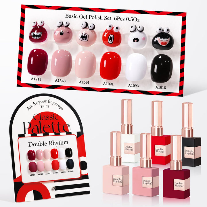 Double Rhythm front packaging showing six identical 15ml bottles and benefits