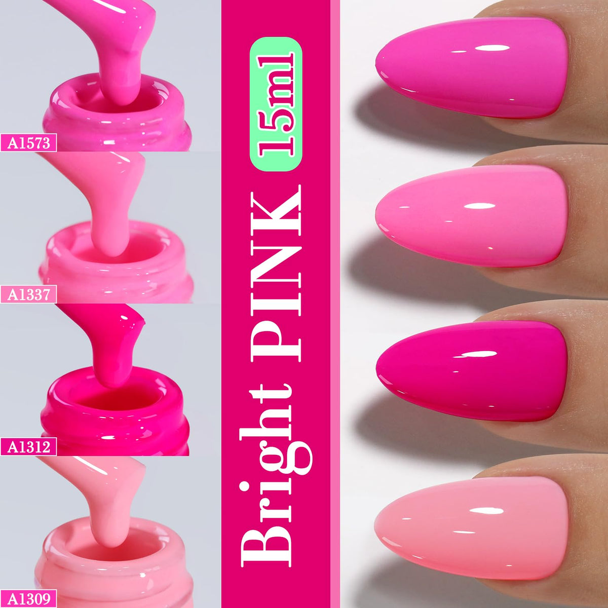 Double Rhythm glossy topcoat detail showing high shine finish and long-wear benefit