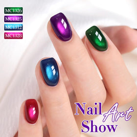 Double Rhythm polish applied on hands showcasing salon-quality finish