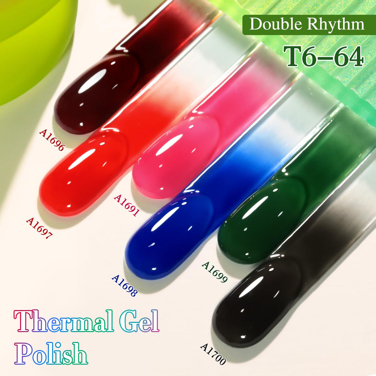 Double Rhythm kit laid out with lamp and base/top coat for complete manicure setup