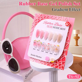 Double Rhythm kit displayed on a bathroom counter for at-home manicure setup