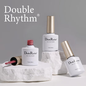 Double Rhythm label close-up showing non-toxic formula and safety info