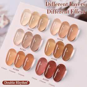 Double Rhythm label close-up highlighting shade name and ingredient clarity