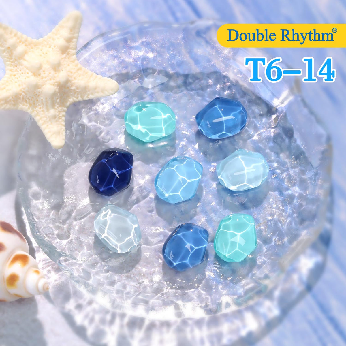 Double Rhythm label information close-up highlighting 9-free formulation