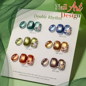 Double Rhythm lifestyle hand shot featuring finished manicure and wearable style benefit