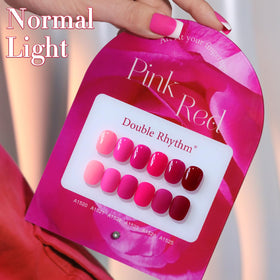 Double Rhythm lifestyle hands model displaying neon manicure for party-ready look