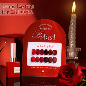 Double Rhythm hand in lifestyle setting showing salon-quality finished nails