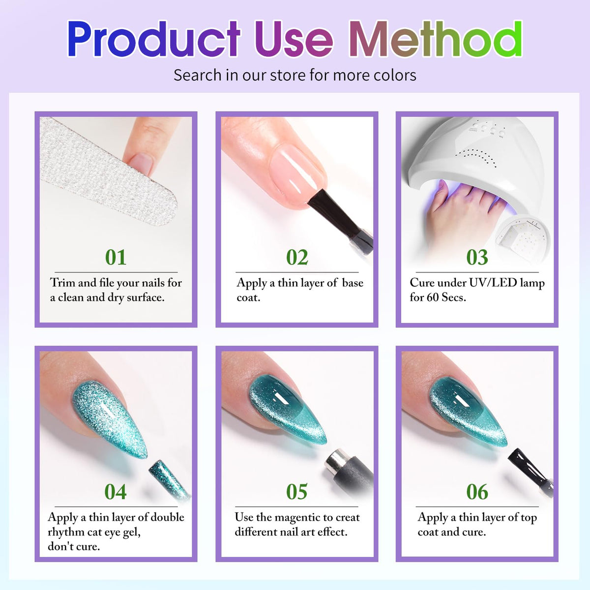 Double Rhythm lifestyle manicure setting showing finished nails and salon-quality results
