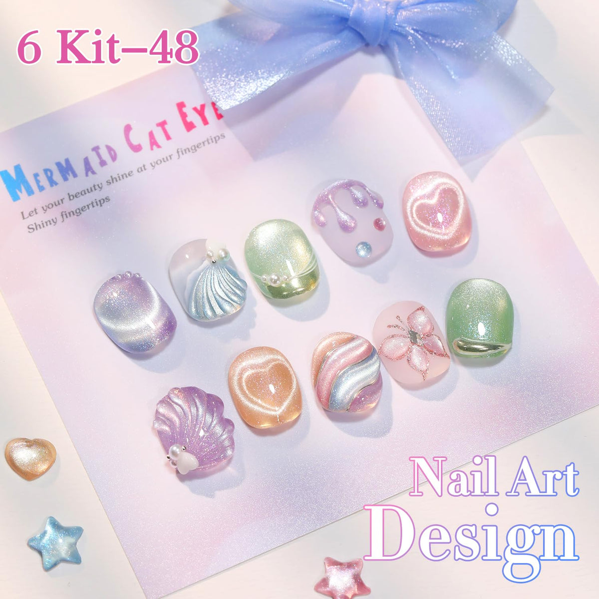 Double Rhythm lifestyle party look featuring glossy cat-eye nails for eye-catching style