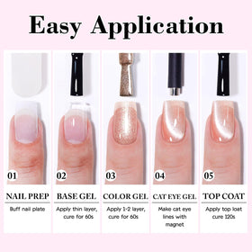Double Rhythm lifestyle party nails showing finished manicure benefit: eye-catching glossy finish
