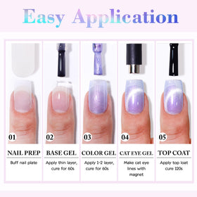 Double Rhythm manicure scene on table showing kit use for at-home nail art