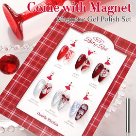 Double Rhythm manicure lifestyle shot of a styled hand showing wearable salon results at home