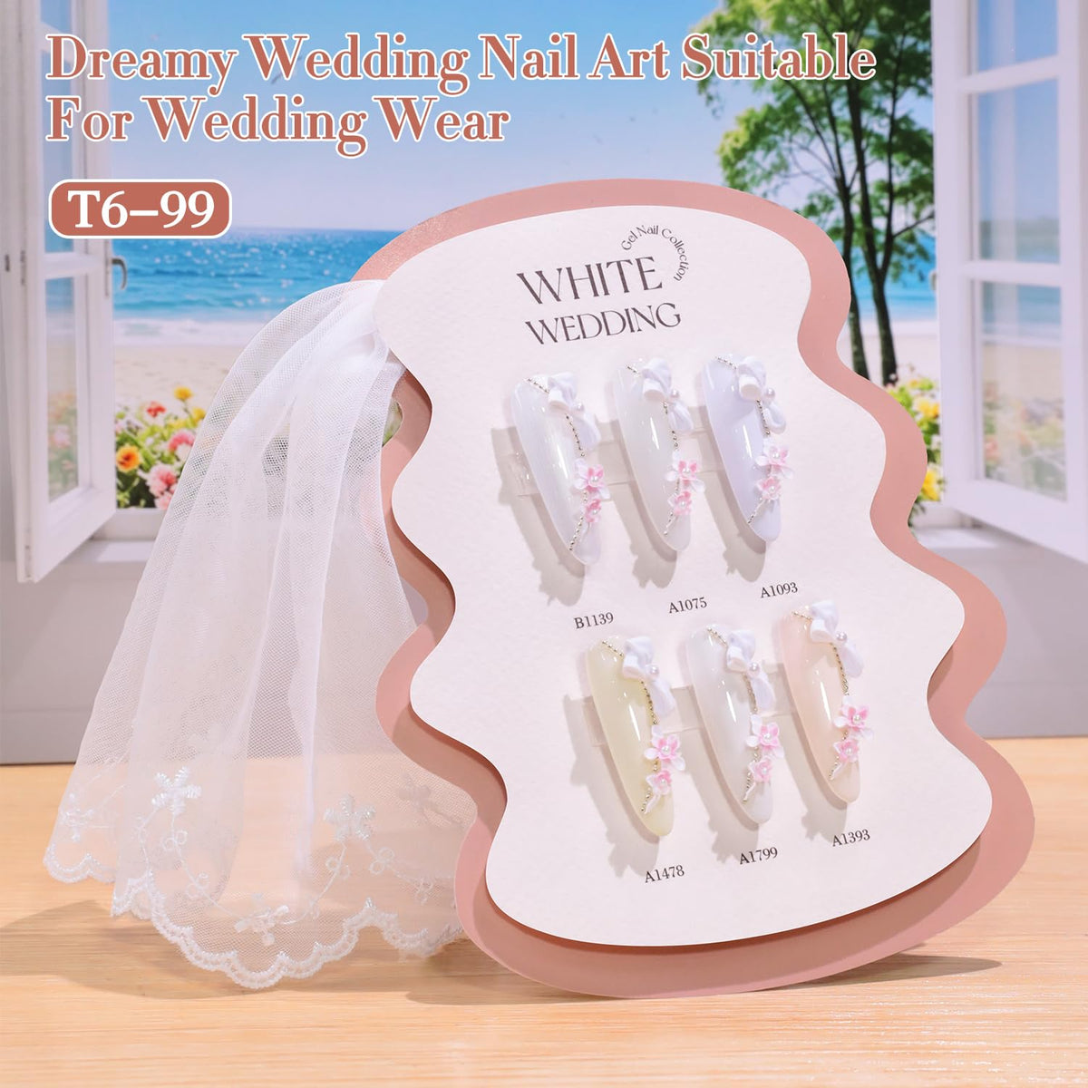 Double Rhythm milky white swatch on nail wheel demonstrating opacity