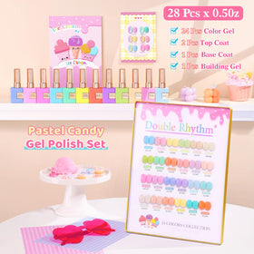 Double Rhythm color lineup flatlay displaying variety and choice