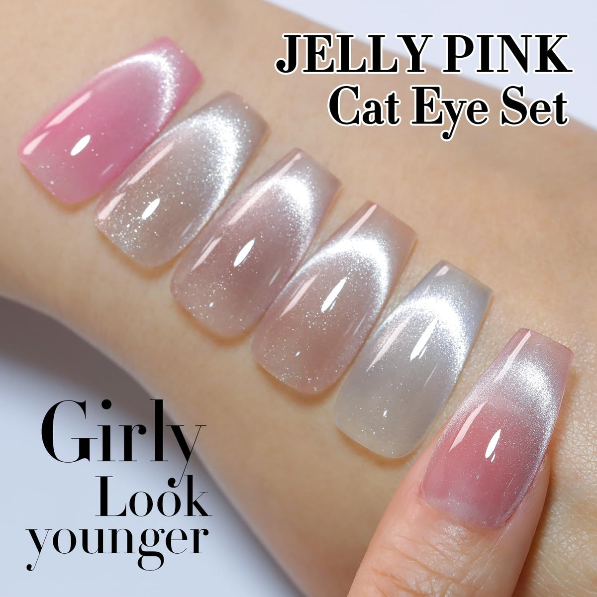 Double Rhythm polish brush stroke on nail showing smooth application benefit: even coverage