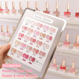 Double Rhythm lined bottles showing color range for easy selection