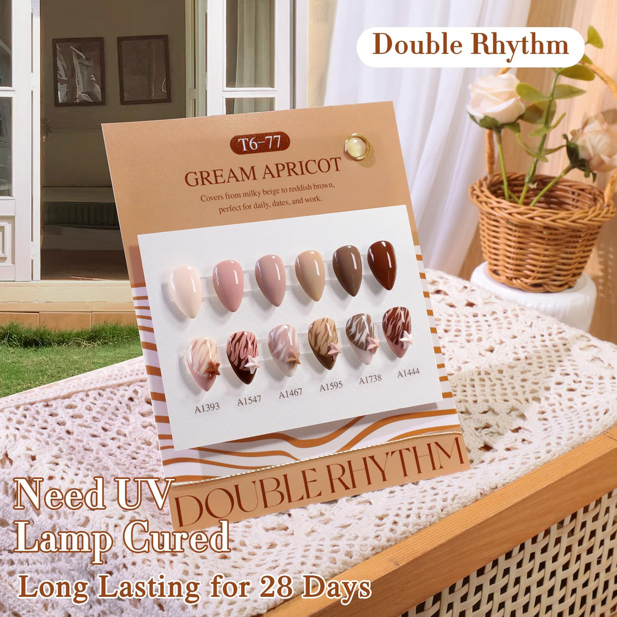 Double Rhythm size comparison with hand showing 15ml portable bottles benefit