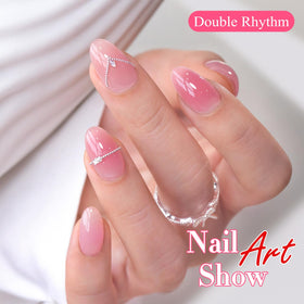 Double Rhythm soak-off removal setup showing acetone wrap method for safe removal