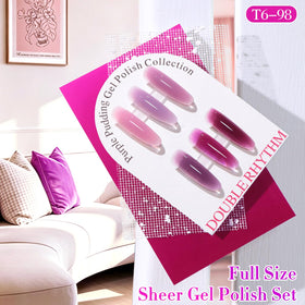 Double Rhythm swatch on nails showing layered jelly plum depth and wearable finish