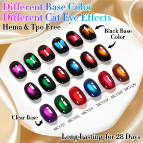 Double Rhythm color swatches fan showing the shade shifting benefits