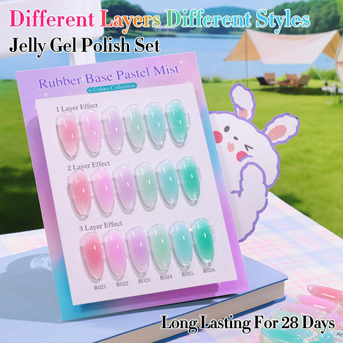Double Rhythm color swatches on wheel displaying six matching shades for quick color choice
