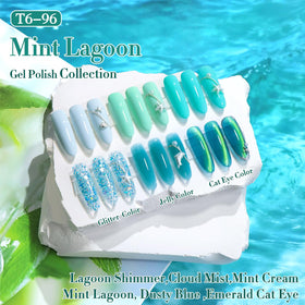 Double Rhythm brush stroke texture of teal mint showing smooth coverage