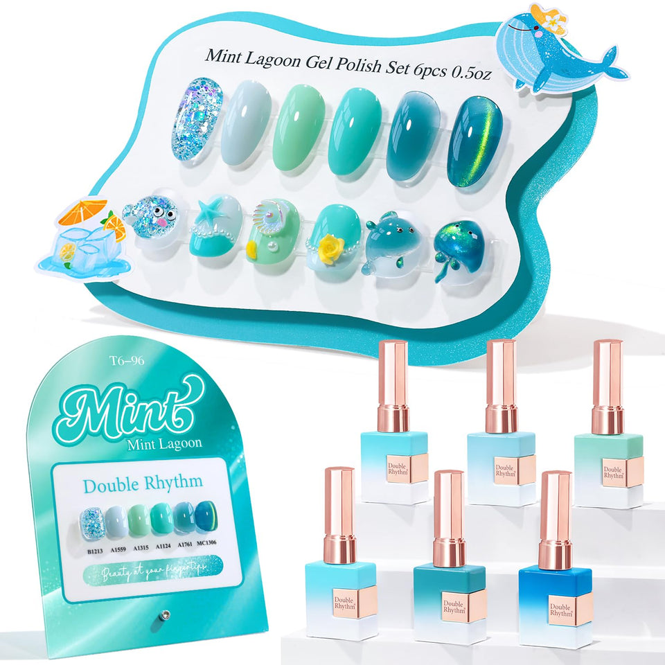 Double Rhythm front packaging showing teal mint kit and benefits