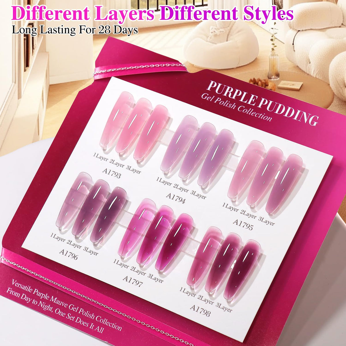 Double Rhythm polish texture sheen displaying jelly plum shimmer and high gloss